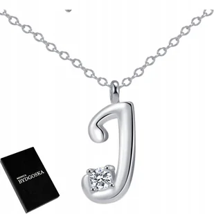 NASZYJNIK SREBRNY LITERA J LITERKA IMIĘ INICJAŁY - Naszyjniki - miniaturka - grafika 1