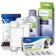 Akcesoria i części do ekspresów do kawy - Zestaw Do Saeco Philips, AL-Inte + 2szt, Odkamieniacz CA6700/00 250ml,  Aqualogis Cleaneo - miniaturka - grafika 1