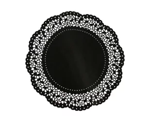Godan, Serwetka dekoracyjna czarna, śr. 36 cm, 6 szt. - Dekoracje i nakrycia stołu na imprezę - miniaturka - grafika 1