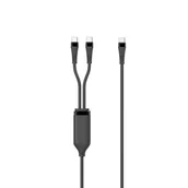 Kable USB - Kabel rozdzielacza MicroConnect 1-w-2 PD100W USB-C na USB-C × 2, 1,55 metra - miniaturka - grafika 1