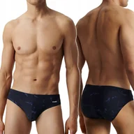 Kąpielówki męskie - Slipy Kąpielowe Męskie ATLANTIC Kąpielówki Dopasowane Szybkoschnące - XL - miniaturka - grafika 1