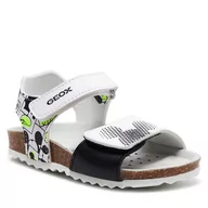 Buty dla chłopców - Sandały Geox B Sandal Chalki Boy B152QC 000BC C0552 S White/Fluo Yellow - miniaturka - grafika 1