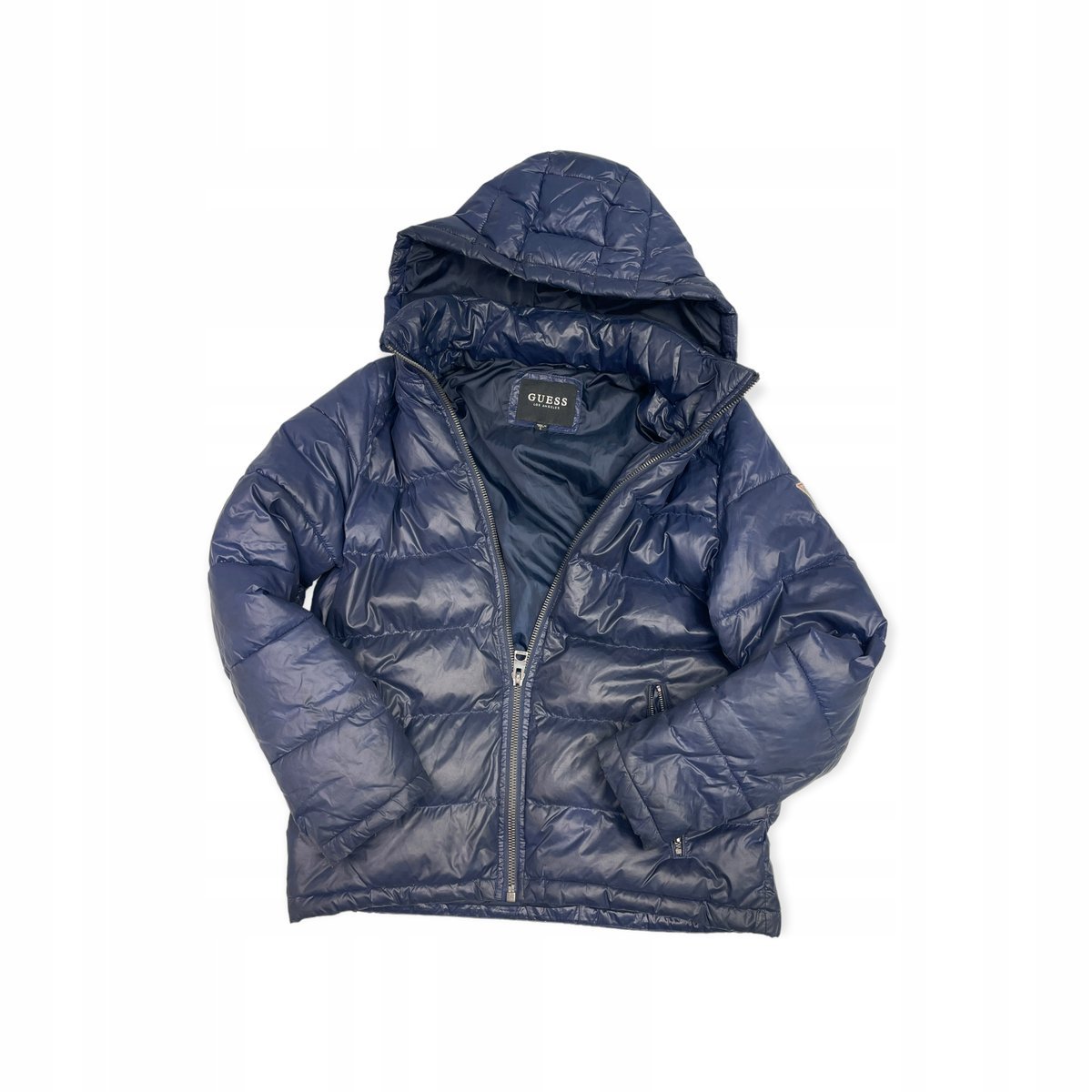 Pikowana kurtka damska kaptur GUESS S