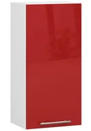 Szafki kuchenne - Czerwona wisząca szafka kuchenna z półkami F6-S55 - miniaturka - grafika 1