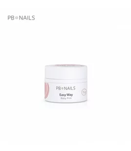 PB Nails, Żel budujący Easy Way Baby Pink, 15 g - Utwardzacze do paznokci - miniaturka - grafika 1