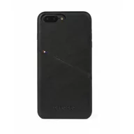 Etui i futerały do telefonów - Decoded Etui skórzane Czarne - Leather Back Cover for iPhone 7 Plus / 6S Plus D6IPO7PLBC3BK - miniaturka - grafika 1