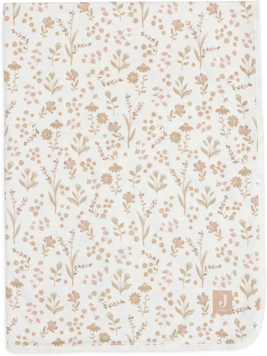 Kocyk niemowlęcy 75x100 cm 100% bawełna miękki dżersej TOG 1.0 kwiatowy