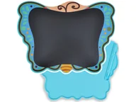 Tablice dla dzieci - Tablet Graficzny Dla Dzieci Do Rysowania Tablica Znikopis Motyl Duży Niebieski - miniaturka - grafika 1