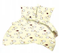 Pościel - pościel bawełna lux 220x240 + 2 poszewka B 200-3 baranki ecru - miniaturka - grafika 1