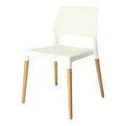 Krzesła - D2.Design Krzesło Cole białe 174971 - miniaturka - grafika 1