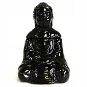 Świeczniki - Kominek Zapachowy Siedzący Budda - Czarny - miniaturka - grafika 1
