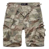 Spodnie sportowe męskie - Szorty turystyczne męskie Brandit BDU Rip-Stop Light Woodland - miniaturka - grafika 1