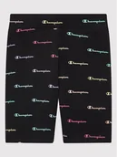 Spodenki damskie - Champion Szorty sportowe 404432 Czarny Slim Fit - miniaturka - grafika 1