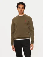 Swetry męskie - Hugo Sweter San Cassius-C1 50475083 Khaki Regular Fit - miniaturka - grafika 1