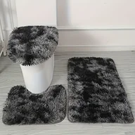 Inne - TEMU Zestaw 3 miękkich mat do kąpieli w stylu tie-dye - Szybkoschnące, antypoślizgowe dywaniki z poliestru, Możliwość prania w pralce do łazienki, - miniaturka - grafika 1