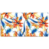 Podkładki na biurko - Mata ochronna na biurko Słoneczne kwiaty 120x60 cm, Dywanomat - miniaturka - grafika 1