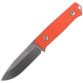 Noże - Nóż składany LionSteel Bushcraft G10 Orange, Stone Washed (B40 GOR) - miniaturka - grafika 1