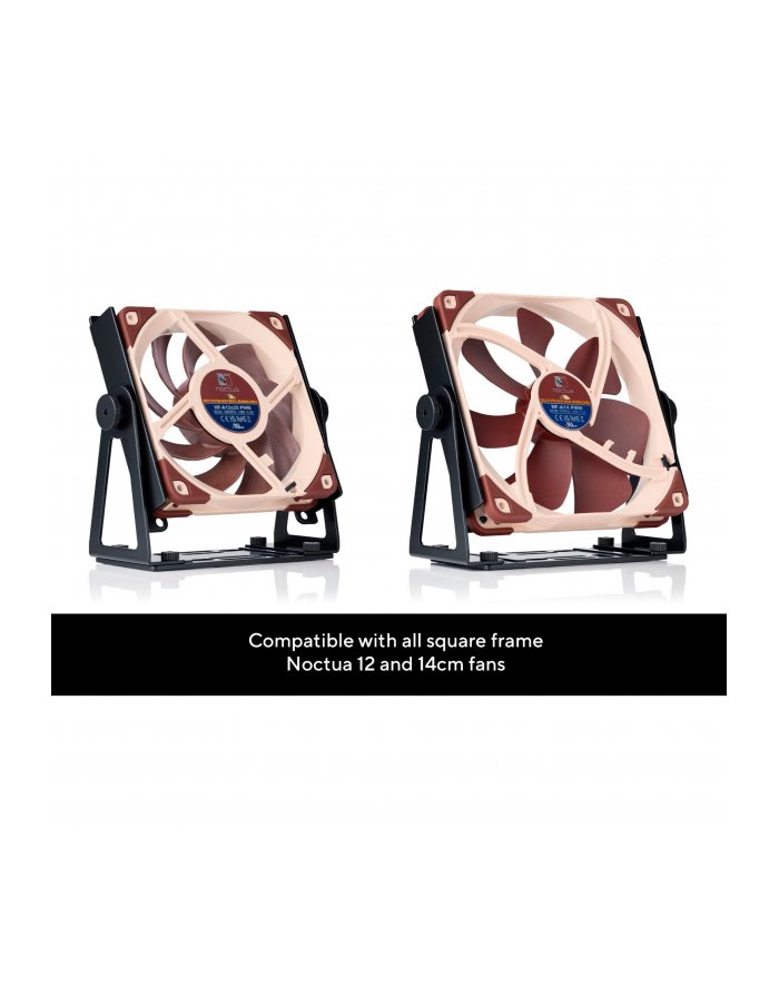 Noctua multi-purpose fan mount NV-FM1, pivoting black matt, 360° swivel