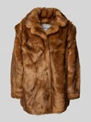 Płaszcze męskie - Kurtka ze sztucznego futra z bocznymi wpuszczanymi kieszeniami model ‘GWYNETH’ - miniaturka - grafika 1