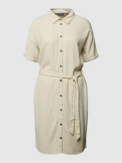 Sukienki - Sukienka koszulowa z dodatkiem wiskozy model ‘VINSTY’ - grafika 1