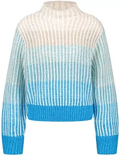 Taifun Damski sweter 272033-15407, niebieski (Electric Blue), 46 (DE) - Swetry damskie - miniaturka - grafika 1