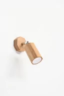 Lampy ścienne - Sollux Lighting Kinkiet ZEKE dąb PEACH PUFF - miniaturka - grafika 1