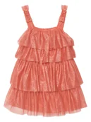 Sukienki i spódniczki dla dziewczynek - Original Marines Sukienka letnia DFP3089CF Czerwony Regular Fit - miniaturka - grafika 1