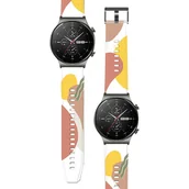 Etui i futerały do telefonów - Strap Moro opaska do Huawei Watch GT2 Pro silikonowy pasek bransoletka do zegarka wzór 8 - miniaturka - grafika 1