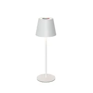 Lampy stojące - QAZQA Lampa stołowa biała w komplecie z diodą LED, ściemniaczem, RGB i akumulatorem IP54 - Murdock - miniaturka - grafika 1