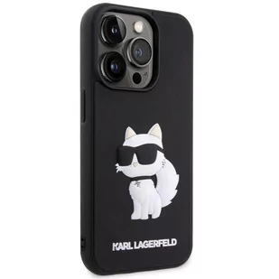 Karl Lagerfeld KLHCP14X3DRKHNK iPhone 14 Pro Max 6.7" czarny/black hardcase Rubber Choupette 3D - Etui i futerały do telefonów - miniaturka - grafika 4