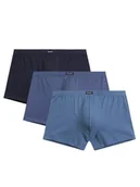 Majtki męskie - Granatowe bokserki męskie z nadrukiem 3-pak Atlantic - maksymalna wygoda noszenia - miniaturka - grafika 1