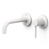 Baterie umywalkowe - Element natynkowy baterii umywalkowej podtynkowej z krótką wylewką Tres Study biały mat 26230021BM - miniaturka - grafika 1