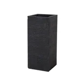 Donice - Blumfeldt Beliani czarna kwadratowa 26 x 26 x 60 cm DION - miniaturka - grafika 1