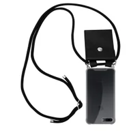 Etui i futerały do telefonów - Pokrowiec z łańcuszkiem Do Apple iPhone 7 PLUS / 7S PLUS / 8 PLUS w CZARNY Etui Obudowa Case Cover Ochronny Cadorabo - miniaturka - grafika 1