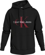 Bluzy męskie - Calvin Klein Bluza Męska Seasonal Monologo Black J30J320805 0Gm L - miniaturka - grafika 1