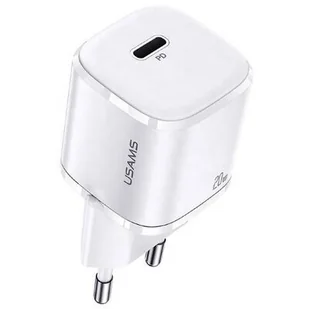 Ładowarka sieciowa USAMS T36 Mini CC124TC02 20W Biały - Ładowarki do telefonów - miniaturka - grafika 1