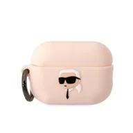 Akcesoria do słuchawek - Karl Lagerfeld etui do Airpods Pro 2 KLAP2RUNIKP białe 3D Silicone NFT Karl - miniaturka - grafika 1