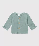Swetry damskie - Petit Bateau Unisex Baby A08BQ kardigan, zielony Paul, 6 miesięcy, Zielony Paul, 6 miesi?cy - miniaturka - grafika 1