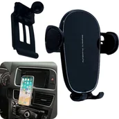 Uchwyty samochodowe do telefonów - ADAPTER DO UCHWYTU NA TELEFON AUDI Q5 2010-2018 + UCHWYT PREMIUM ZESTAW - miniaturka - grafika 1