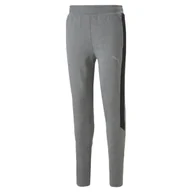 Dresy męskie - Spodnie dresowe męskie Puma EVOSTRIPE szare 84991703-XL - miniaturka - grafika 1