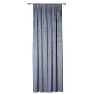 Zasłony - Zasłona z taśmą GOMERA 135 x 245 cm, kolor szary - miniaturka - grafika 1