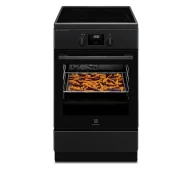 Kuchenki gazowo-elektryczne - Electrolux 600 SteamBake LKI564266K Piekarnik parowy Termoobieg AirFry - miniaturka - grafika 1