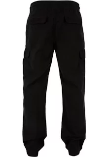 Spodnie męskie - Urban Classics Spodnie męskie Cotton Cargo Pants Black M, czarny, M - grafika 1