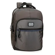 Koszulki męskie - Pepe Jeans Męska torba listonoszka, szary, Mochila para Portátil Adaptable, Regulowany plecak na laptopa - miniaturka - grafika 1