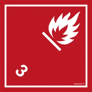 MB024 MATERIAŁY CIEKŁE ZAPALNE, FN - FOLIA SAMOPRZYLEPNA; (400X400MM) - Systemy ekspozycyjne i znaki informacyjne - miniaturka - grafika 1