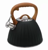 Czajniki na gaz - Czajnik Stalowy Plisa 3.0L Brunbeste Bb-2364 Czarny - miniaturka - grafika 1