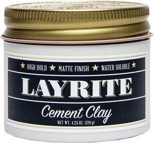 Layrite Cement Wodna pomada do modelowania włosów Super mocne utrwalenie i matowe wykończenie 120g - Pomada do włosów - miniaturka - grafika 1