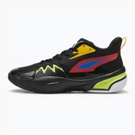 Buty sportowe męskie - Buty do koszykówki męskie PUMA Genetics puma black/for all time red - miniaturka - grafika 1