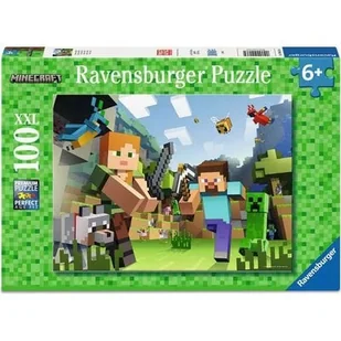 Puzzle RAVENSBURGER Minecraft 12004176 (100 elementów) - Puzzle - miniaturka - grafika 1