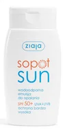 Balsamy i kremy do opalania - Ziaja Sopot Sun emulsja do opalania wodoodporna SPF50+ 125ml - miniaturka - grafika 1